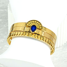 Load image into Gallery viewer, CLEOPATRA STACKABLE CUFF BRACELET SETS | Gold