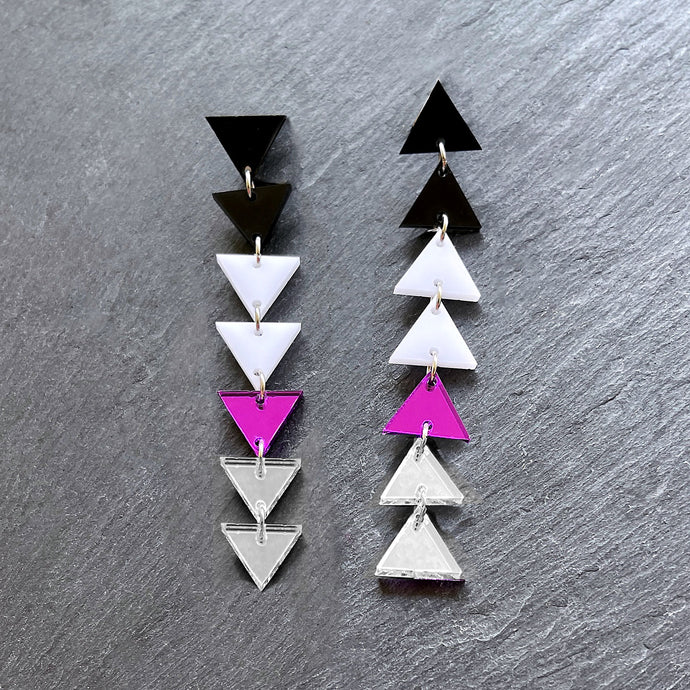 DEMISEXUAL TRIANGLE DANGLES IN 3 SIZES