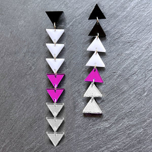 DEMISEXUAL TRIANGLE DANGLES IN 3 SIZES