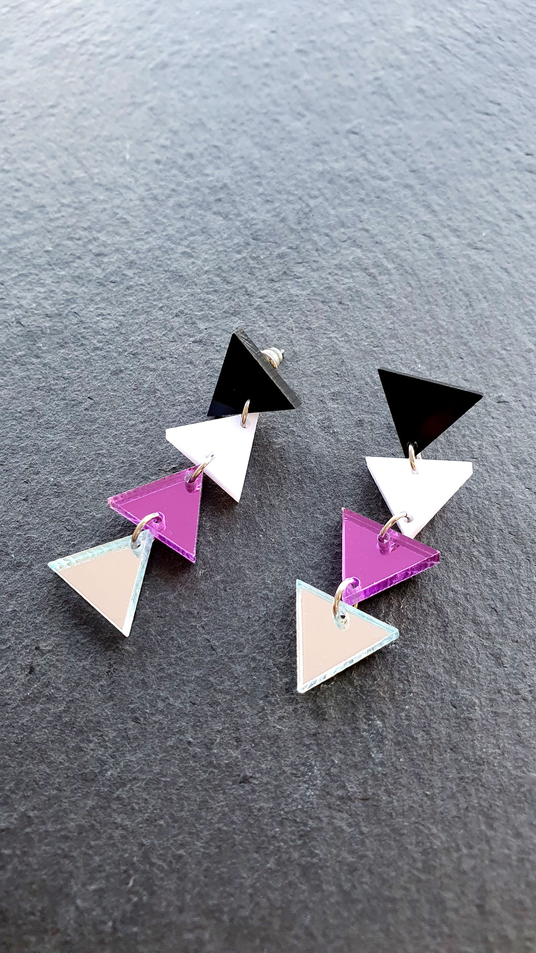 DEMISEXUAL TRIANGLE DANGLES IN 3 SIZES