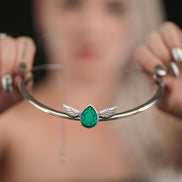 CLEOPATRA NECK CUFF CHOKER | Silver