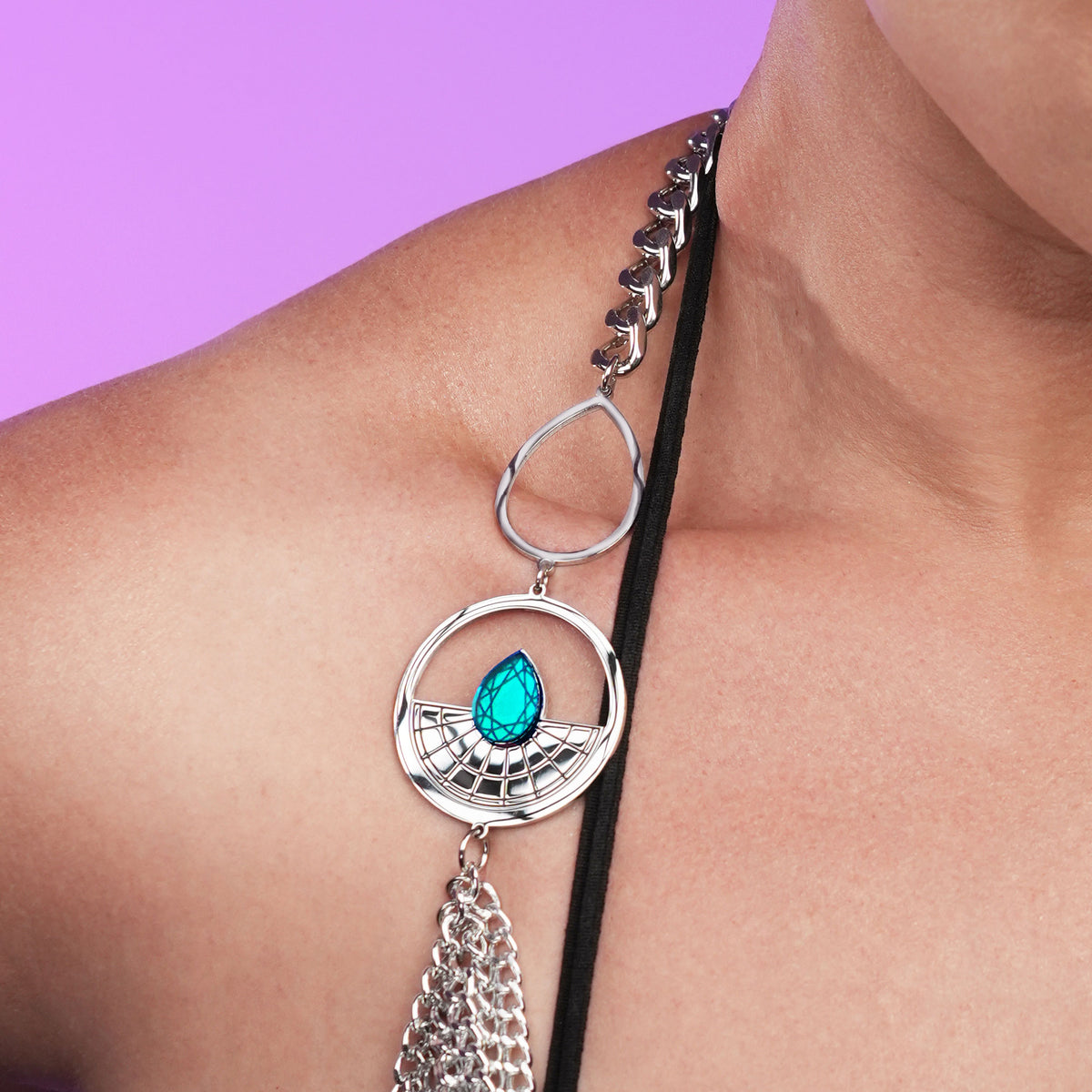 CLEOPATRA CHAIN TOP | Silver – MAINE+MARA
