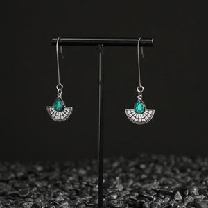 CLEOPATRA LONG HOOKED SUNBURSTS | Silver
