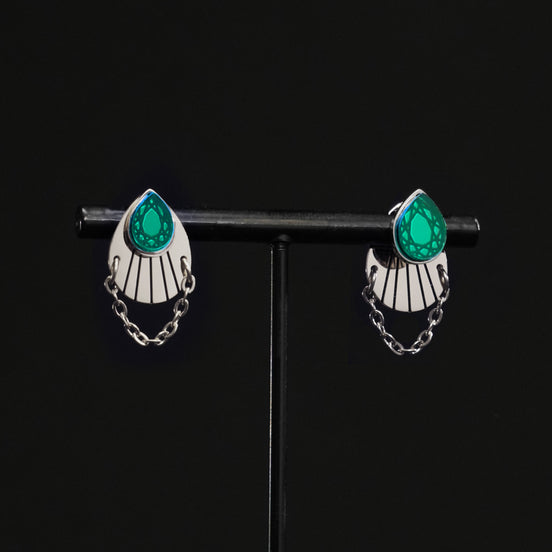 CLEOPATRA ARMOURED JACKET GEM STUDS TWIN SET | Silver