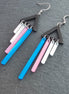 EUPHORIA EARRINGS | Short Trans Pride dangles