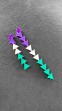 Load image into Gallery viewer, GENDERQUEER TRIANGLE DANGLES IN 3 SIZES