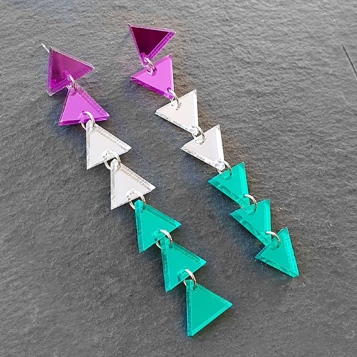 GENDERQUEER TRIANGLE DANGLES IN 3 SIZES