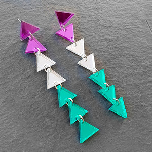 GENDERQUEER TRIANGLE DANGLES IN 3 SIZES