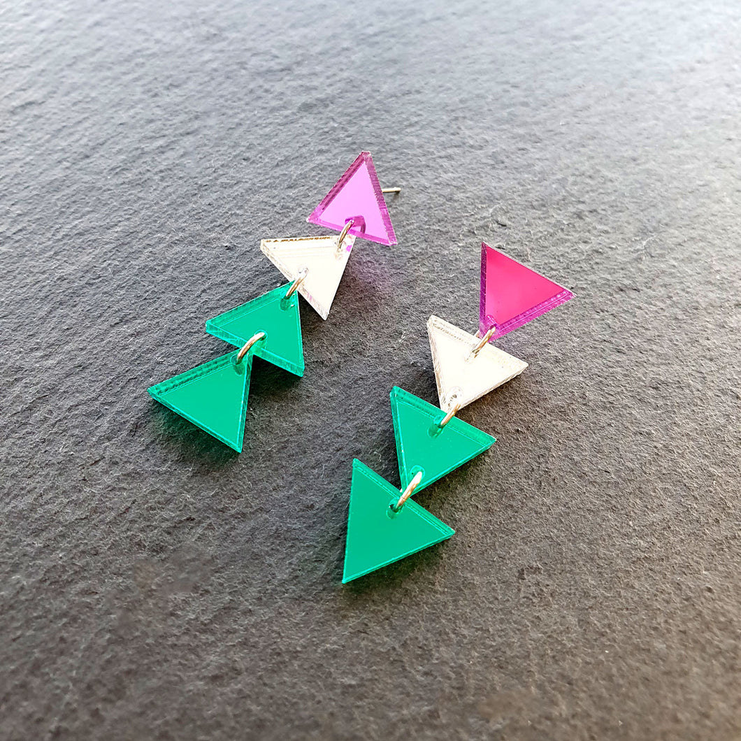 GENDERQUEER TRIANGLE DANGLES IN 3 SIZES
