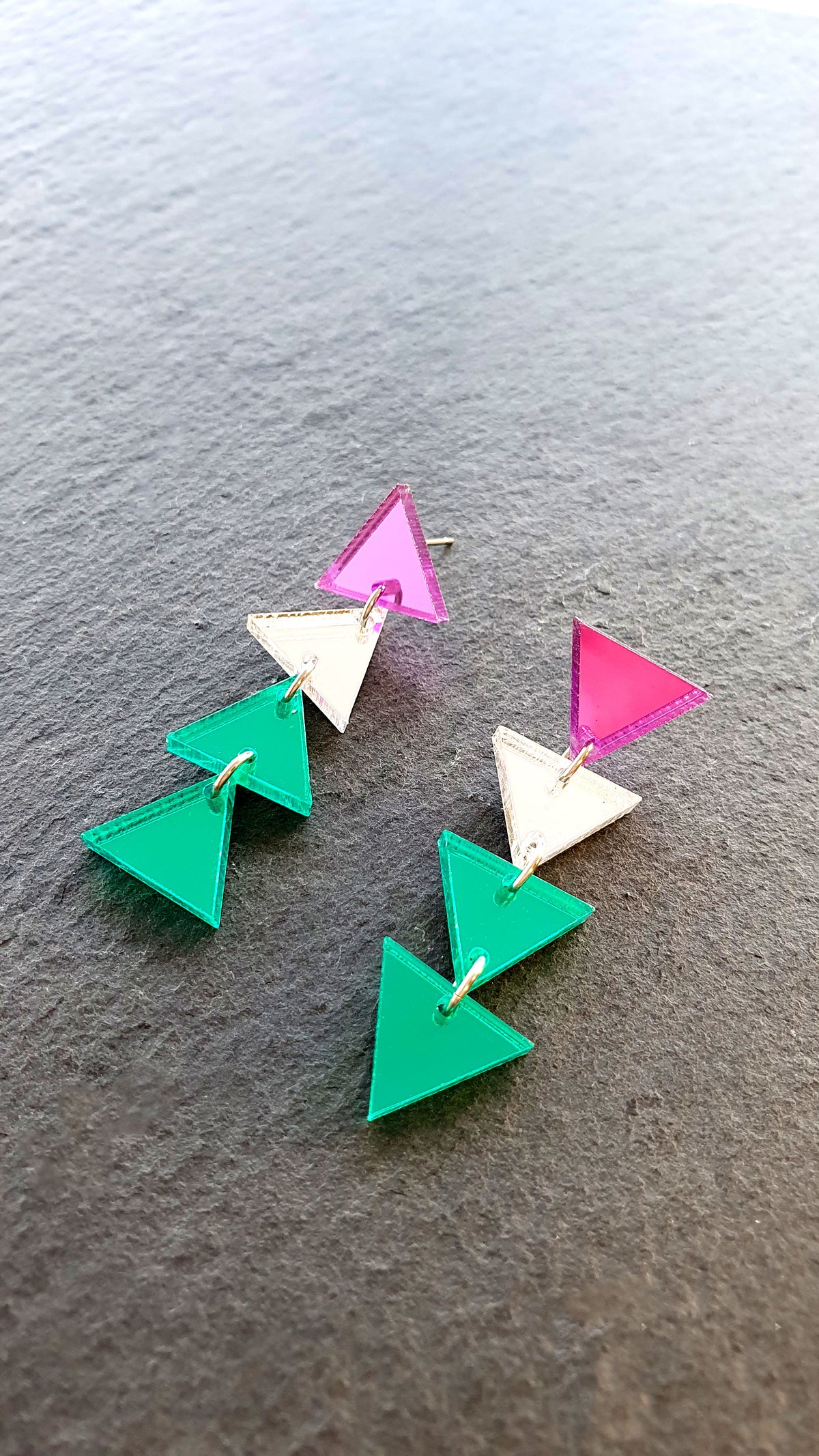 GENDERQUEER TRIANGLE DANGLES IN 3 SIZES