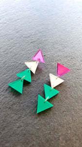 GENDERQUEER TRIANGLE DANGLES IN 3 SIZES