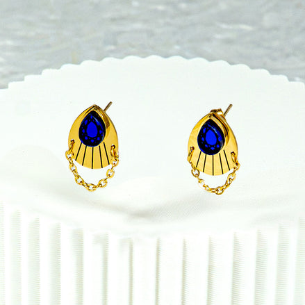 CLEOPATRA ARMOURED JACKET GEM STUDS TWIN SET | Gold