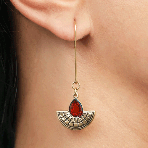 CLEOPATRA LONG HOOKED SUNBURSTS | Gold