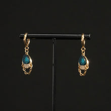 Load image into Gallery viewer, CLEOPATRA ARMOURED HUGGIE HOOPS  | Gold