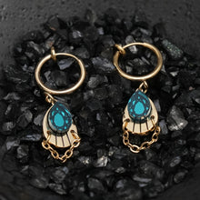 Load image into Gallery viewer, CLEOPATRA ARMOURED HUGGIE HOOPS  | Gold