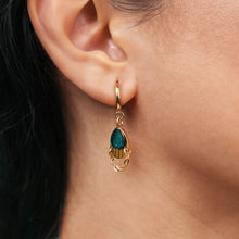 Load image into Gallery viewer, CLEOPATRA ARMOURED HUGGIE HOOPS  | Gold
