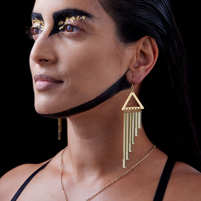 OSIRIS CHIMES | Gold Hook Earrings