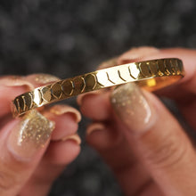Load image into Gallery viewer, CLEOPATRA SNAKE SCALE CUFF | Gold Adjustable bracelet