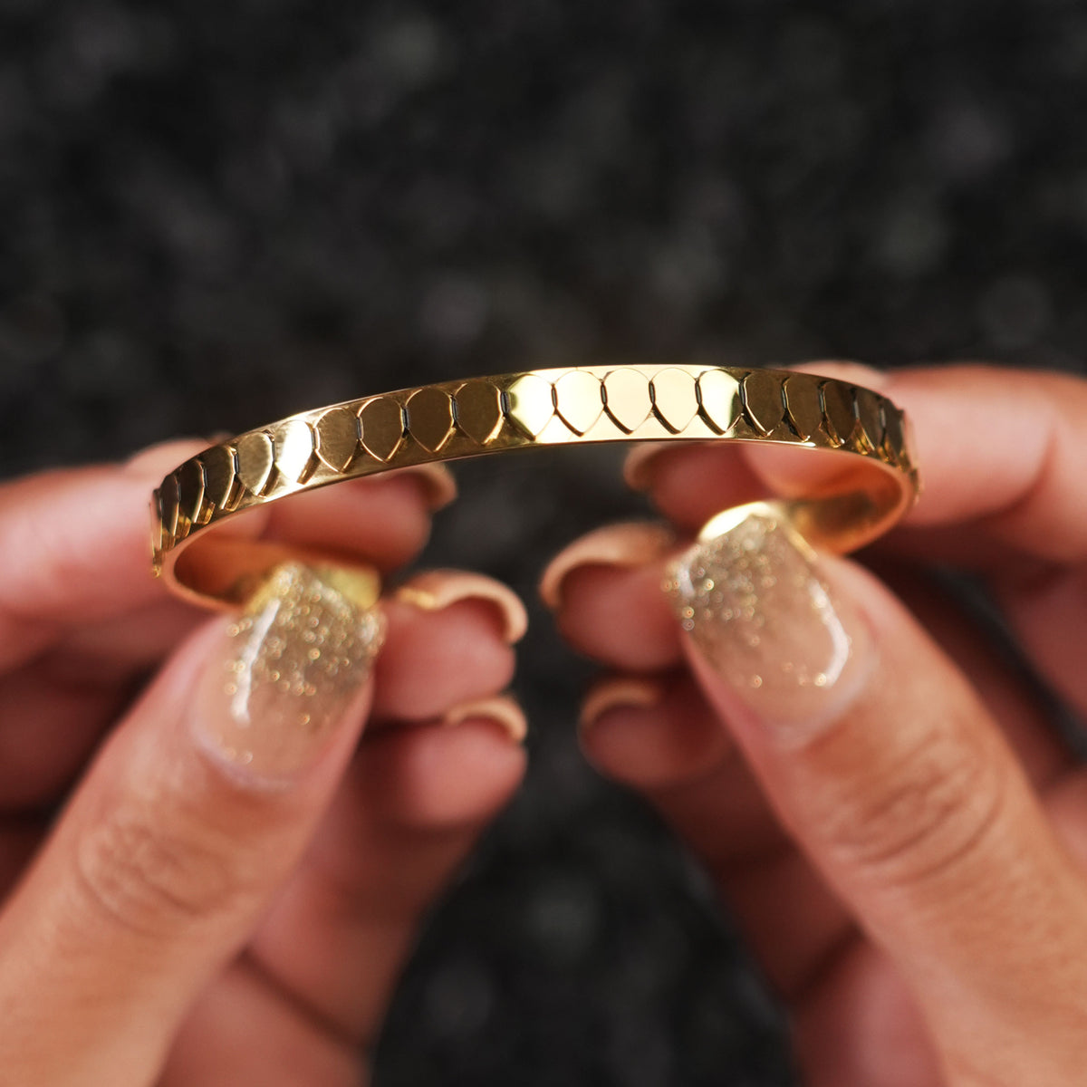 CLEOPATRA STACKABLE CUFF BRACELET TRIO SETS | Gold - SAVE $48