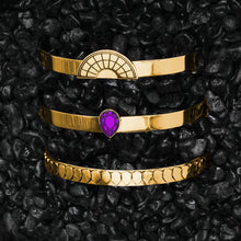 Load image into Gallery viewer, CLEOPATRA STACKABLE CUFF BRACELET SETS | Gold