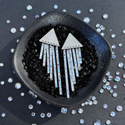 ICY CHIMES Silver Clip-on + Studs Earrings