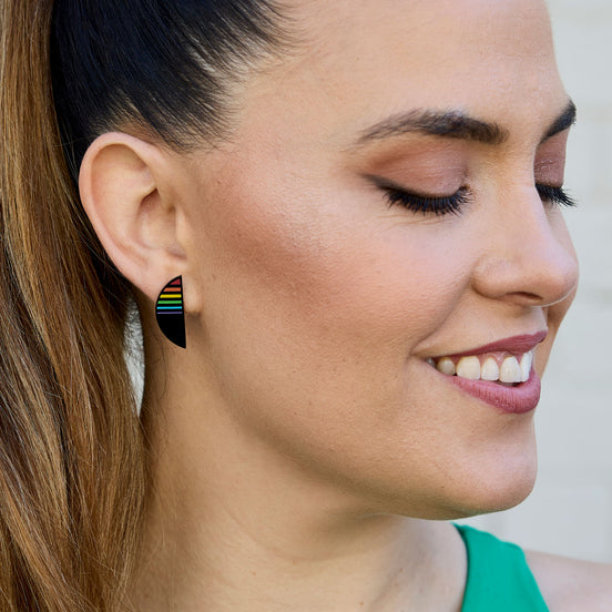 BISEXUAL "JE SUIS" STUDS  | Available in two sizes