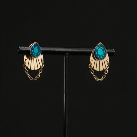 CLEOPATRA ARMOURED JACKET GEM STUDS TWIN SET | Gold