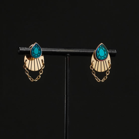 CLEOPATRA ARMOURED JACKET GEM STUDS TWIN SET | Gold