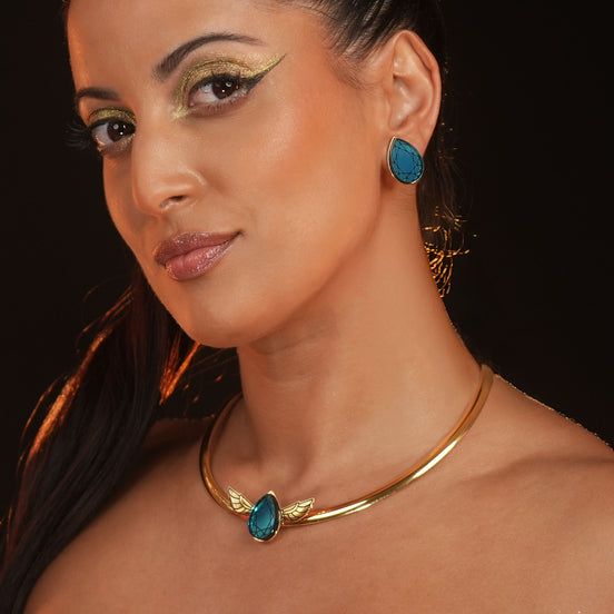 CLEOPATRA NECK CUFF CHOKER | Gold