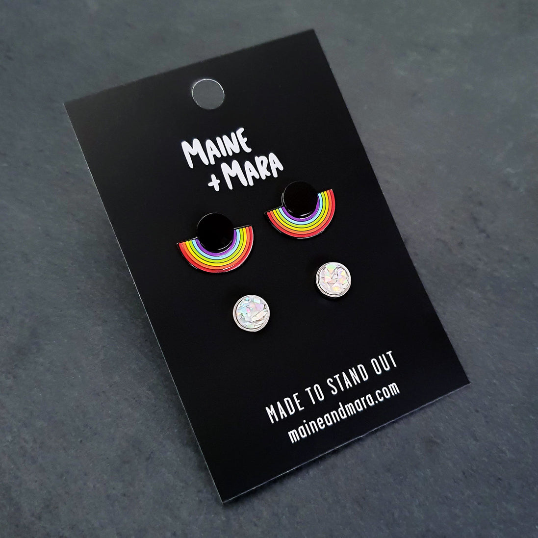 JE SUIS JACKET STUDS | LGBTQ FLAG TWIN SET STUDS