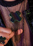 NEON RAINBOW BIG KISSES + KINKS NECKLACE