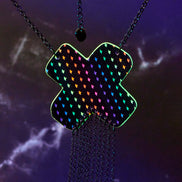 NEON RAINBOW BIG KISSES + KINKS NECKLACE