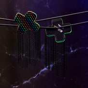 NEON RAINBOW BIG KISSES + KINKS SHOULDER PIECES
