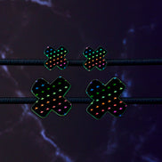NEON RAINBOW KISS STUDS