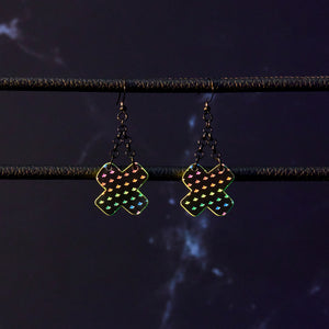 NEON RAINBOW LITTLE KISSES DROP EARRINGS