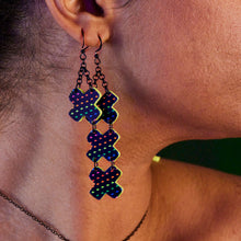 Load image into Gallery viewer, NEON RAINBOW LITTLE KISSES DROP EARRINGS