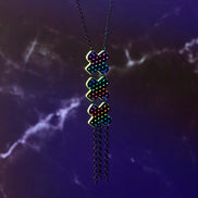 NEON RAINBOW LONG KISSES NECKLACE
