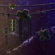 NEON RAINBOW BIG KISSES + KINKS NECKLACE