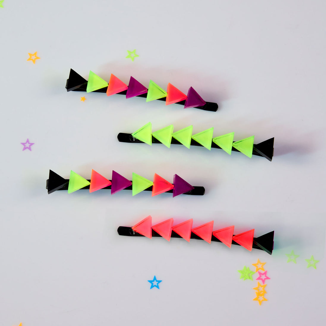 NEON RETROWAVE HAIR PINS PAIR
