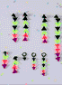 NEON RETROWAVE DANGLES