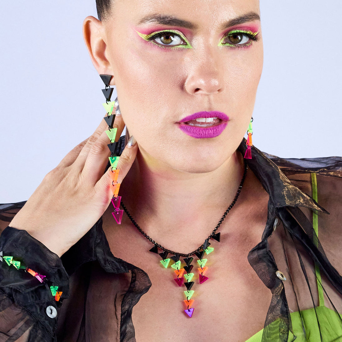 NEON RETROWAVE NECKLACE