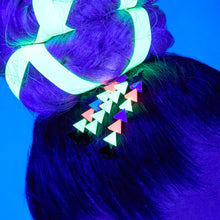 Load image into Gallery viewer, NEON RETROWAVE HAIR PINS PAIR
