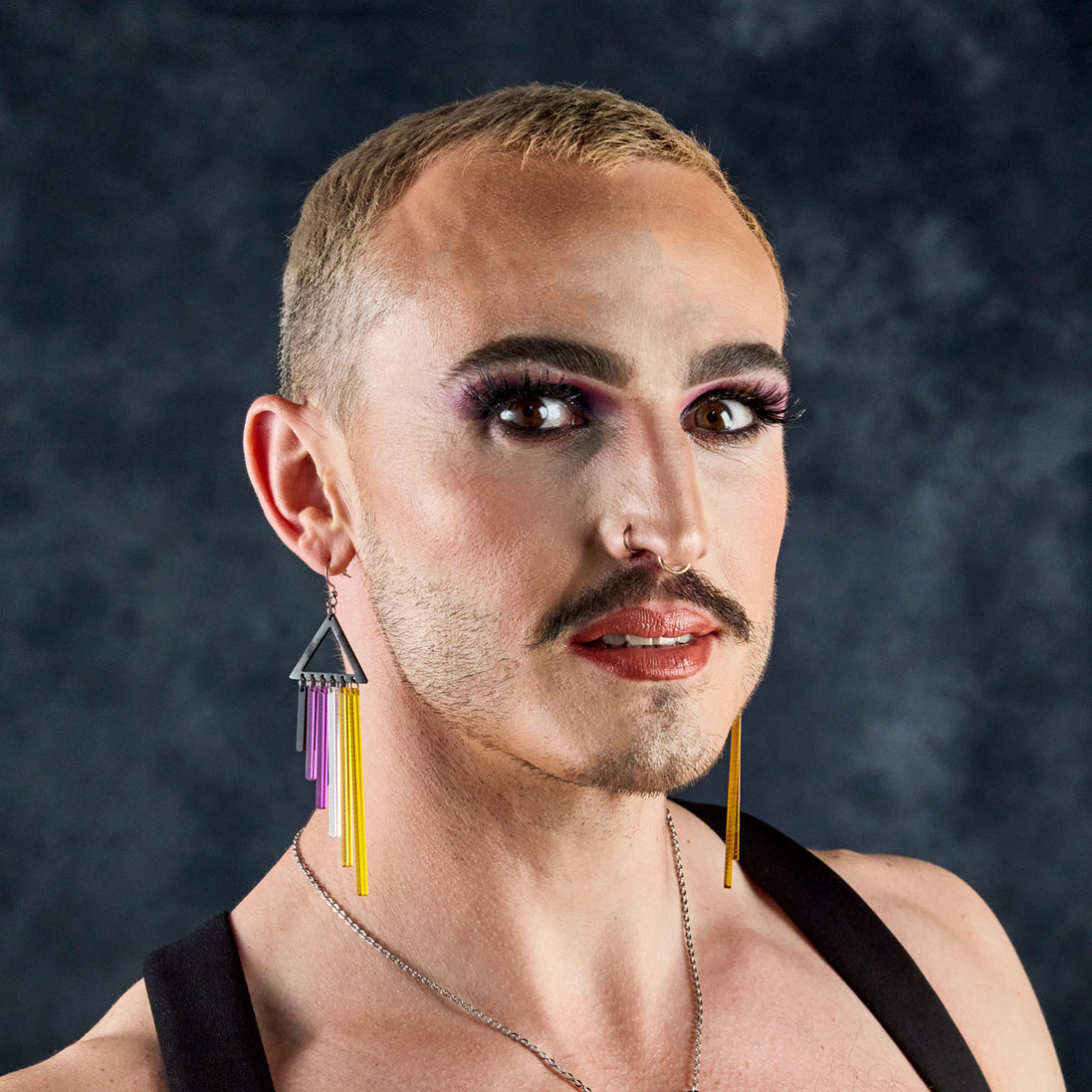 ENBY NONBINARY CHIMES - LONG PRIDE DANGLES