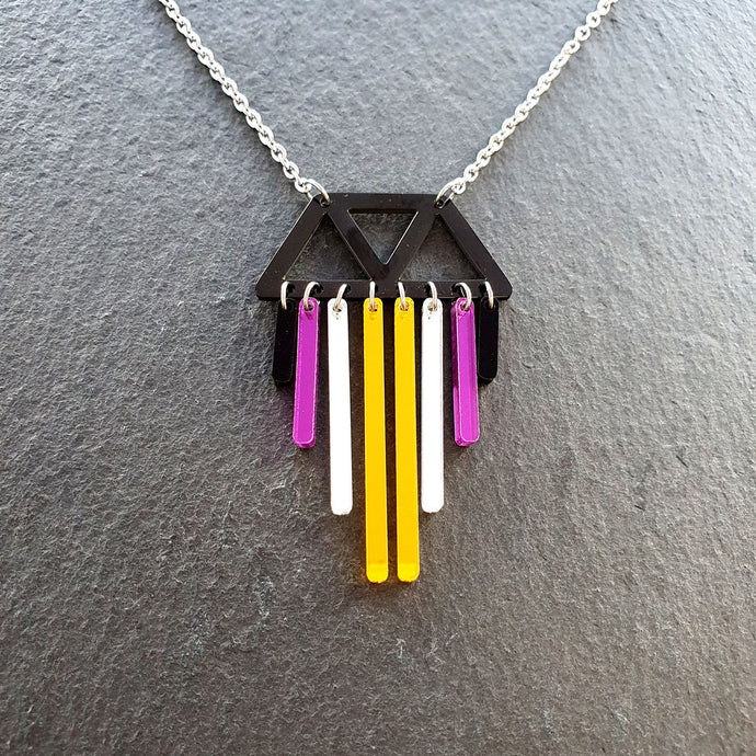 ENBY NONBINARY CHIMETTES NECKLACE
