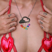 A LITTLE LOVE RAIN CLOUD NECKLACE