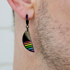 LGBTQ "JE SUIS" HUGGIE HOOPS