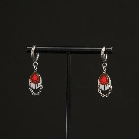CLEOPATRA ARMOURED HUGGIE HOOPS | Silver