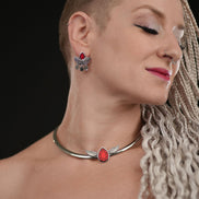 CLEOPATRA NECK CUFF CHOKER | Silver