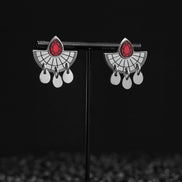 CLEOPATRA STACKABLE STUDS | Silver with Ruby, Amethyst or Emerald gems