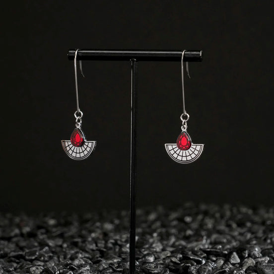 CLEOPATRA LONG HOOKED SUNBURSTS | Silver